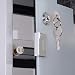 HOMCOM Botiquin Baño Botiquín Medicina Primeros Auxilios Acero Inoxidable 50x30x18 cm