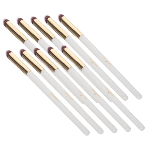 FRCOLOR Concealer Brush Set 10pcs Makeup Brush Kit Angled Concealer Brush Eye Women's Powder Brush for Foundation Cream Creamy Concealer