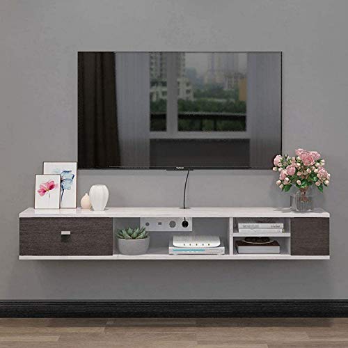 Schwimmendes Regal Wandmontage Audio- / Videokonsole TV-Regal TV-Ständer Board Rack TV-Schrank Medienkonsole Spielekonsole Regal für Kabelboxen