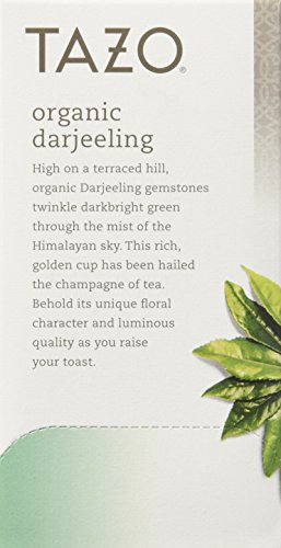 Tazo Organic Darjeeling Black Tea, 20-Count Tea Bags (Pack Of 6) #TOP3