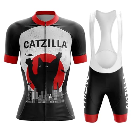Maillot cyclisme femme XL avec cuissard à bretelle et coussin gel C7