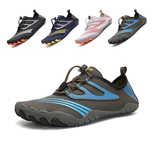 Funmoon Barefoot - Zapatos De Agua Para Hombre Y Mujer, De Secado Rápido, Unisex, Para Natación, Playa, Buceo, Surf, Paseos En Barco, Zapatos De Snorkel, Azul Negro, 39 Eu Funmoon Barefoot - Zapatos De Agua Para Hombre Y Mujer, De Secado Rápido, Unisex, Para Natación, Playa, Buceo, Surf, Paseos En Barco, Zapatos De Snorkel, Azul Negro, 39 Eu