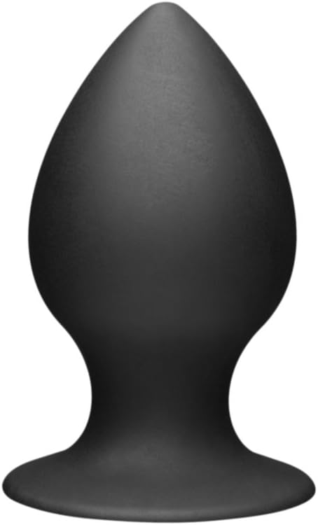 Tom of Finland Medium Black Silicone Anal Plug, Large, X-Large, XX-Large