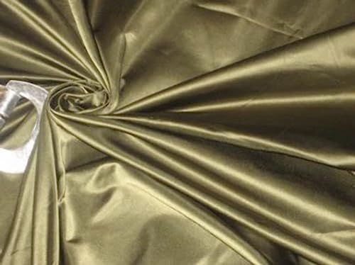 Soie Dutchess Satin Vert Militaire 147 cm au mètre | Tissu pour robe de bal et cérémonie