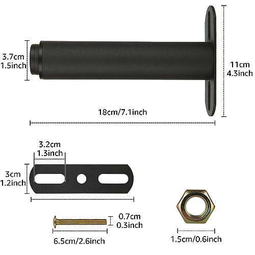YOUNTHYE 4PCS Bed Legs Adjustable, Metal Furniture Support Legs Heavy Duty, (7inch -13inch), Adjustable Furniture Legs for Cabinet Sofa Bed Frame Replacement Parts - Thumbnail 2