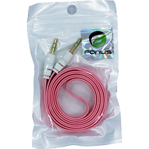Cable auxiliar de audio plano con conector 3.5mm miniatura 2