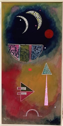 Toile Kandinsky classique de la lumière à l'obscurité gouache et wc pour chambre 60x90cm