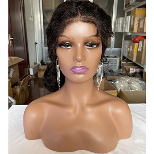 image for Voloria Realistic Female Mannequin Wig Head with Shoulder Manikin Head