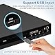 Kompakter DVD-Player mit Scart-Anschluss, Regionenfreier HD-DVD-CD-Player 1080P mit HDMI-Ausgang AV-Ausgang, Integriertem PAL NTSC-TV-System, Unterstützt MIC-Eingang, USB-Eingang (DVD-170 mit Scart)
