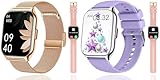 ZOSKVEE 2-Pack Smart Watch with 4 Bands, 2.0