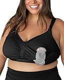 Kindred Bravely Sublime Pumping Bra Hands Free, Adjustable Pumping & Nursing Bra with EasyClip for All Breast Pumps (Black, 3X-Busty)