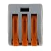 Wago 222-413 LEVER-NUTS 3 Conductor Compact Connectors 100 PK