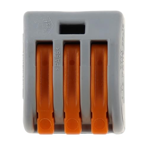 Wago 222-413 connecteur compact 3 conducteurs borne électrique à levier boîte de 100