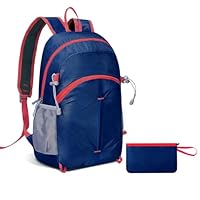Romon Mochila Plegable Ultraligera, Mochilas de Viaje Backpack de Marcha Bolsas Repelente al Agua Pequeña Ahorra Espacio Gimnasio para Hombre Mujer Camping Excursiones Cortas Senderismo, Azul Claro
