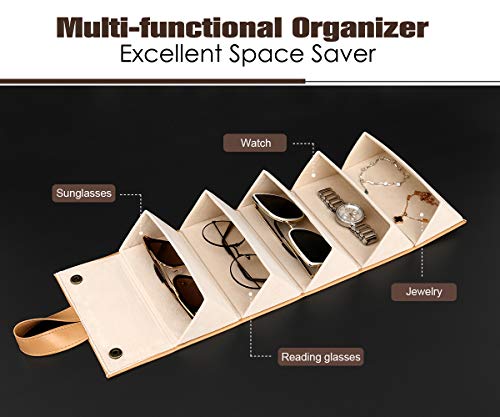 Image of MoKo Sunglasses Organizer, Travel Glasses Case Storage Portable Sunglasses Storage Case for Women Men