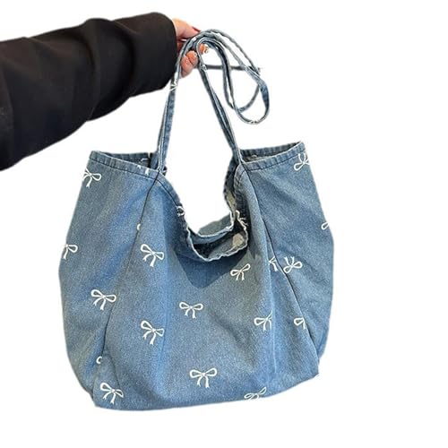 Image of VELURA SYDL Womens Shoulder Bag Portable Elegant Denim Handbag for Outdoor Work Vacation|1 Women Shoulder Bag|Clothing, Shoes & Accessories