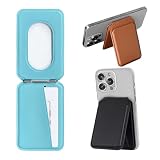 スマート良品 Mag-Safe対応 3in1カードケース スマホスタンド付き 多角度調整 iPhone 17 16 15 14 13 12用 財布 定期券 ICカード収納 最大4枚 薄型 耐久性 プレゼント最適 sc055 (F4 ブルー)