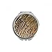 Feather Animal Snake Pattern Hand Compact Mirror Round Portable Pocket Glass