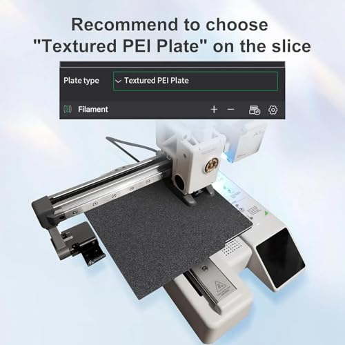 Image of IdeaFormer-3D Textured PEI Build Plate for Bambu Lab A1 Mini, Flexible Double Sided Smooth Textured PEI Spring Steel Sheet 184x184mm Excellent Adhesion Plate for Bambulab A1 Mini