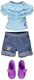 Hearts for Hearts Girls Logo Shorts and Ruffle Tee Set