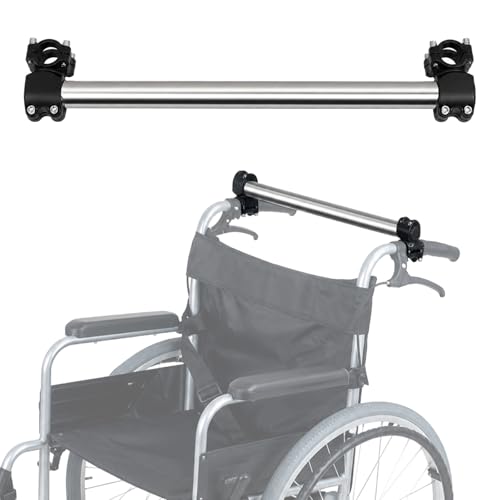 Wheelchair Push Bar - Handle Extender for Manual Wheelchairs & Strollers Ergonomic Caregiver Push Handle Adjustable Width 6 ~ 20