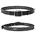 Leather Studded Belt Cone Spike & Circular Rivet Punk Rock Western Style Unisex Fashion (105cm/34-36