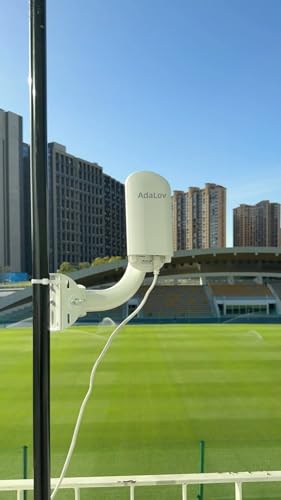 Adalov Puente inalámbrico para exteriores – Puente WiFi Gigabit de 5.8 GHz, 3 KM, antena WiFi CPE punto a punto de largo alcance 16dBi y puerto LAN de 1000 Mbps