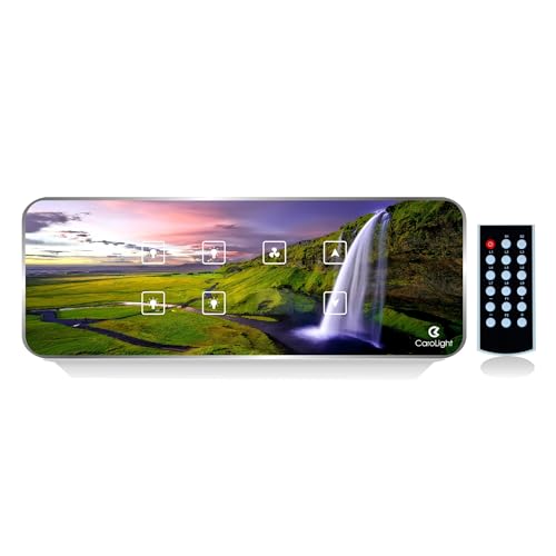 Image of Carolight Remote Controlled Touch Switch Board of 8-Module Size for 4 Lights and 1 Fan (Waterfall)