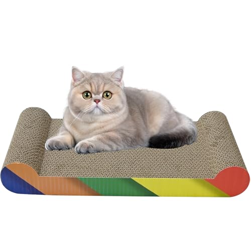 Griffoir pour chat Ram de 47 cm avec herbe à chat double face - 2