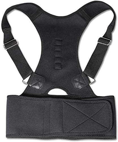 WOPOO Adjustable Back Support Posture Corrector Swiss Safe Posture Corrector for Men/Women - Stylish & Discreet Ergonomic Back Straightener Brace for Proper Posture & Spinal Pain Relief