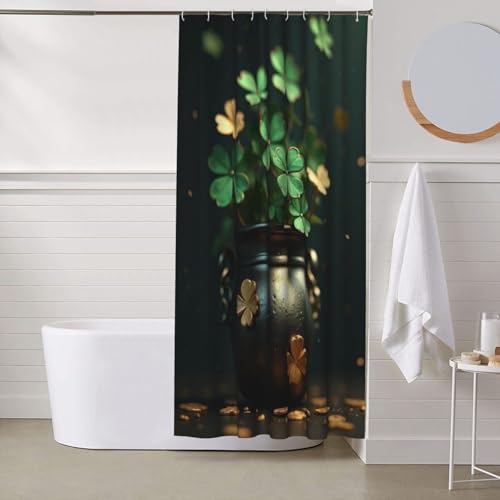 Rideau de douche botanique vert 152x183 cm lavable en machine n° 43