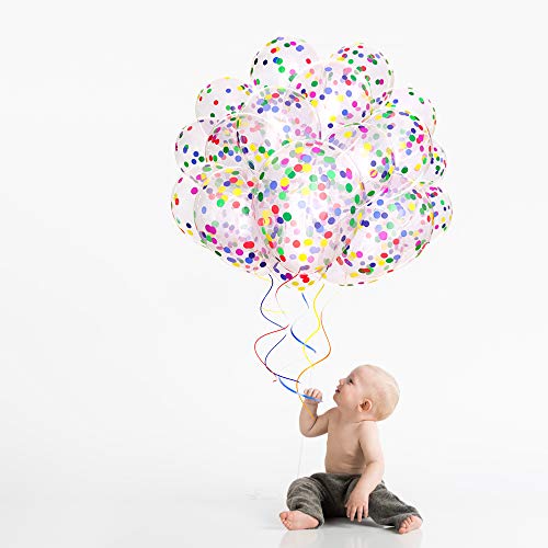 image for Dandy Decor by Ko & Co 60 Pack Dandy Decor Rainbow Confetti Balloons w