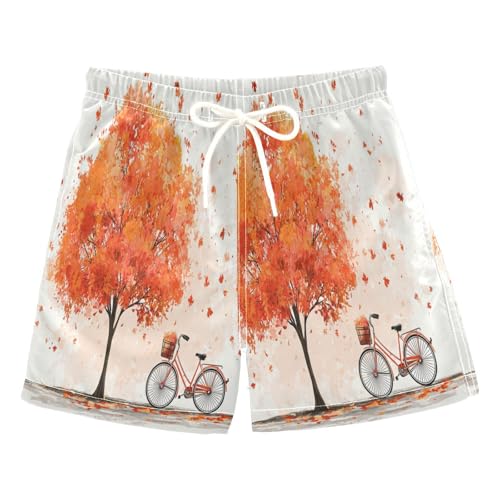 Dussdil Boys' Swim Trunks - Quick-Dry Board Shorts With Drawstring & Pockets For Beach & Pool - View #3