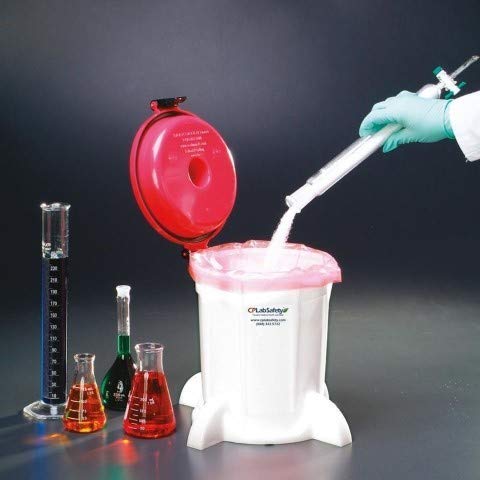Chemglass CG-1759-70, Solid Waste Container, 5L Capacity, 21" Height