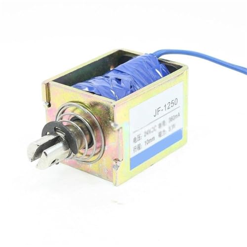 Solénoïde push pull 12V 60N JF-1250B à forte poussée linéaire de 10mm