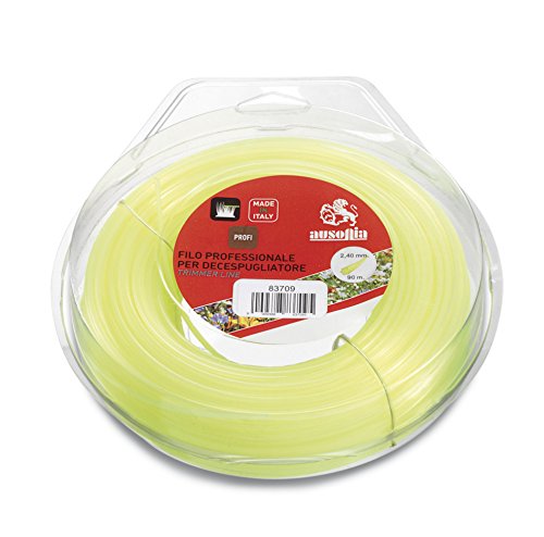 AUSONIA - 83720 Hilo para cortabordes marco cuadrado amarillo 3,0 mm x 50 m