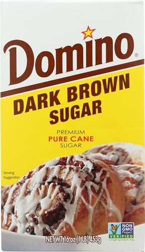DOMINO SUGAR Dark Brown Cane Sugar, 16 OZ