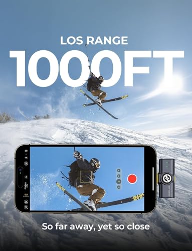 Image of Lark M2 Lavalier Wireless Microphone Compatible with iPhone /Camera /Android /PC, 48kHz /24-bit High Audio, 300m Range, Noise Cancelling, 40h Use, YouTube, Vlog, Streaming
