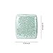 WHOLE HOUSEWARES | Mosaic Glass Tissue Holder | Elegant Decorative Tissue Cover | Bathroom Accessory | Shiny Square Box Glass Tissue Case (Turquoise)