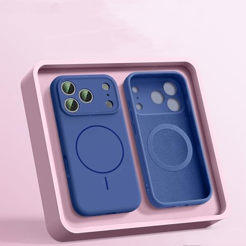 RNOZX iPhone 16E�p�t�̃V���R�����}�O�l�b�g���X�}�z�P�[�X�ی�J�o�[�iiPhone 16E�p�^�_�[�N�u���[�j