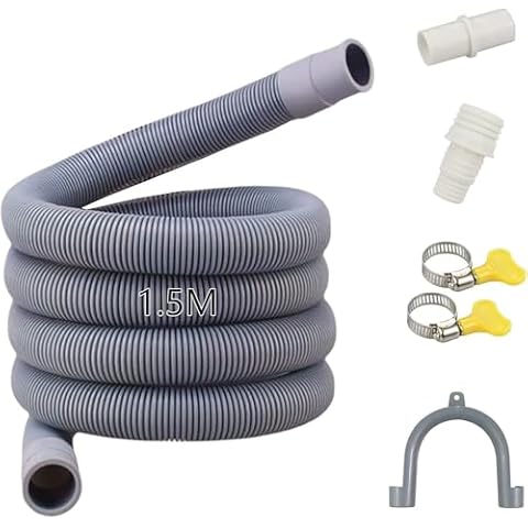 Quanerba 1.5M/2M/3M Washing Machine Drain Hose Adapter Kit Cover