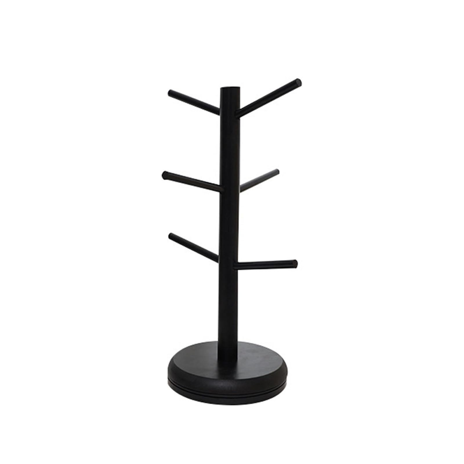 Tsophreniq Black Wood Cup Holder Organizers Cup Display And Storage Racks Tree Shape Wooden Countertop Storage Solution Decorative Wooden Tree Shelf