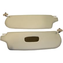 Sun Visor Set Compatible with VW Karmann GHIA Type 14 1965-1974 Cream