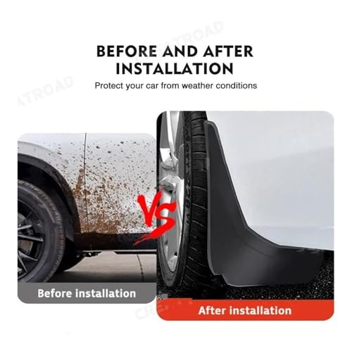 Guardabarros coche Audi A4 B6 2001-2006: faldillas protectoras para lluvia y barro 5