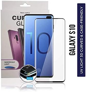 Original Samsung Galaxy S10 Screen Protector [UV Tempered Glass] [Fingerprint compatible][No-Bubble][Scratch-Resistant] Full Coverage official Tempered Glass 9H HD clear in-Display