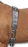 rutschfester Sitz HKM Longiergurt aus Leder, schwarz, Pony