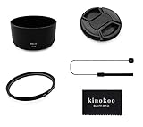 El kit incluye una cubierta de lente para AF-P DX NIKKOR 70-300 mm f / 4.5-6.3G VR (HB-77), un filtro UV para hilo de filtro de 58 mm, una tapa de lente de hilo de 58 mm con una correa protectora. Compatible para Nikon D5600 / D5300 / D3400 / D3500 con lente AF-P DX NIKKOR 70-300 mm f / 4.5-6.3G VR (HB-77)