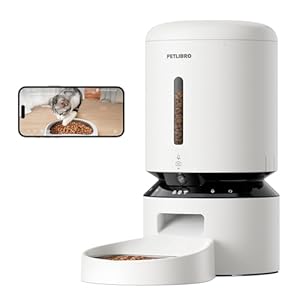 PETLIBRO 5L Futterautomat Katze mit 1080P Video – 5G WiFi Futterspender Hund mit APP & Nachtsicht, Sensor für Niedriger Futter & Blockierung, Bewegungs & Tonalarm für Haustiere, 1-10 Mahlzeiten