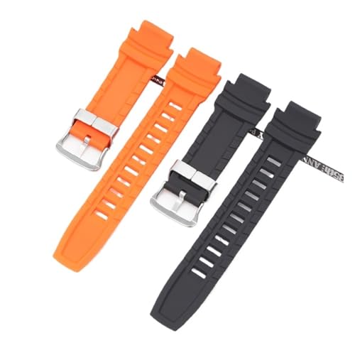 Correa de silicona Casio PROTREK PRG-260 negra contra roturas 3