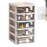 fanelod Schubladen Organizer,4-stöckiger Schreibtisch- und Büromaterial-Organizer | Desktop-Organizer für das Home Office, Schubladentisch-Aufbewahrungszubehör für die Arbeitsplatte